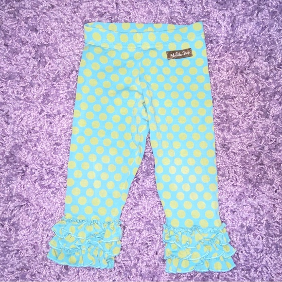 18m Matilda Jane Lavender Tank & Ruffle Polka Dot Leggings Matching Set Outfit - Picture 3 of 8